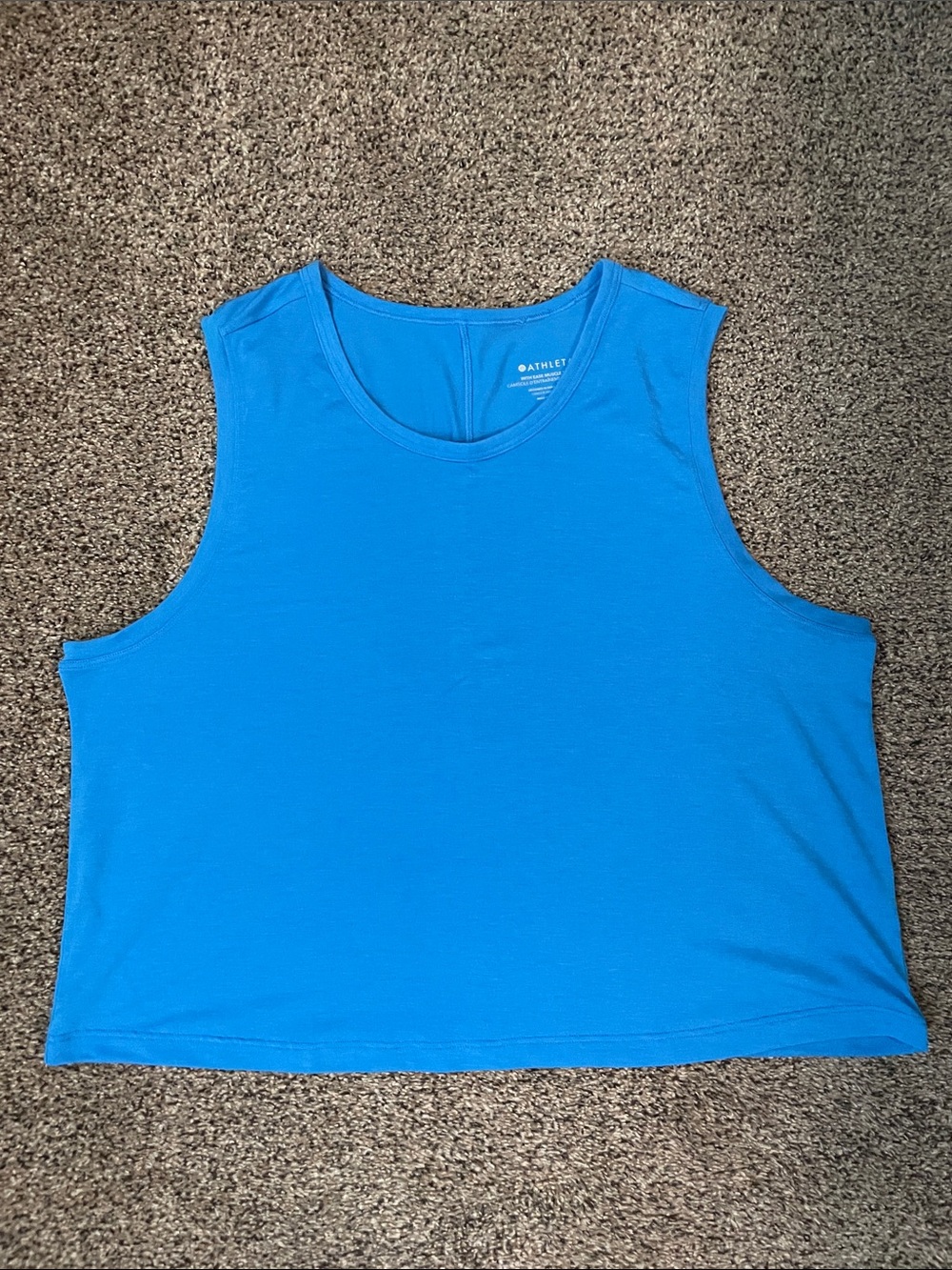 Athleta Bright Blue Crop Tank Top